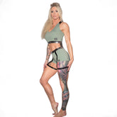 Valencia Eco Suspender Shorts - Olive